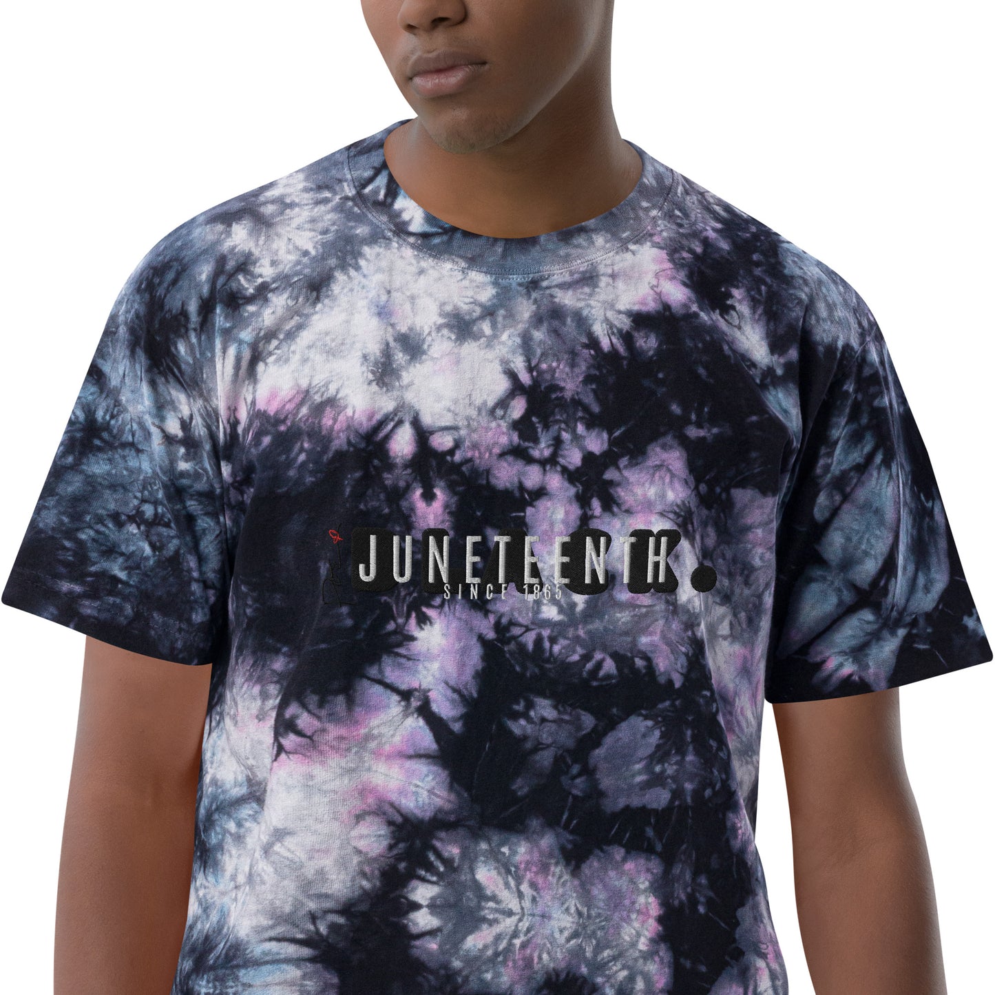 POE Unisex Juneteenth Oversized Tie-Dye Tee