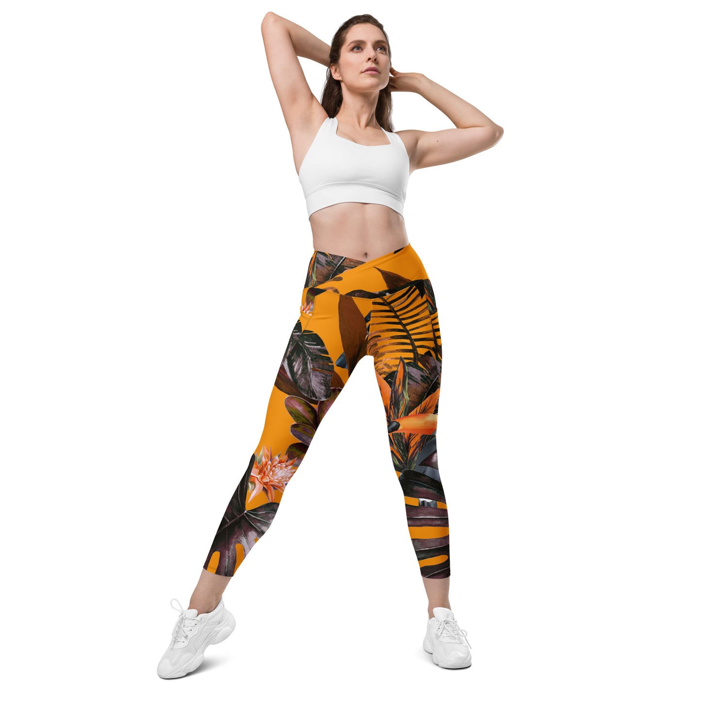 POE Tropical Crossover Leggings with Pockets