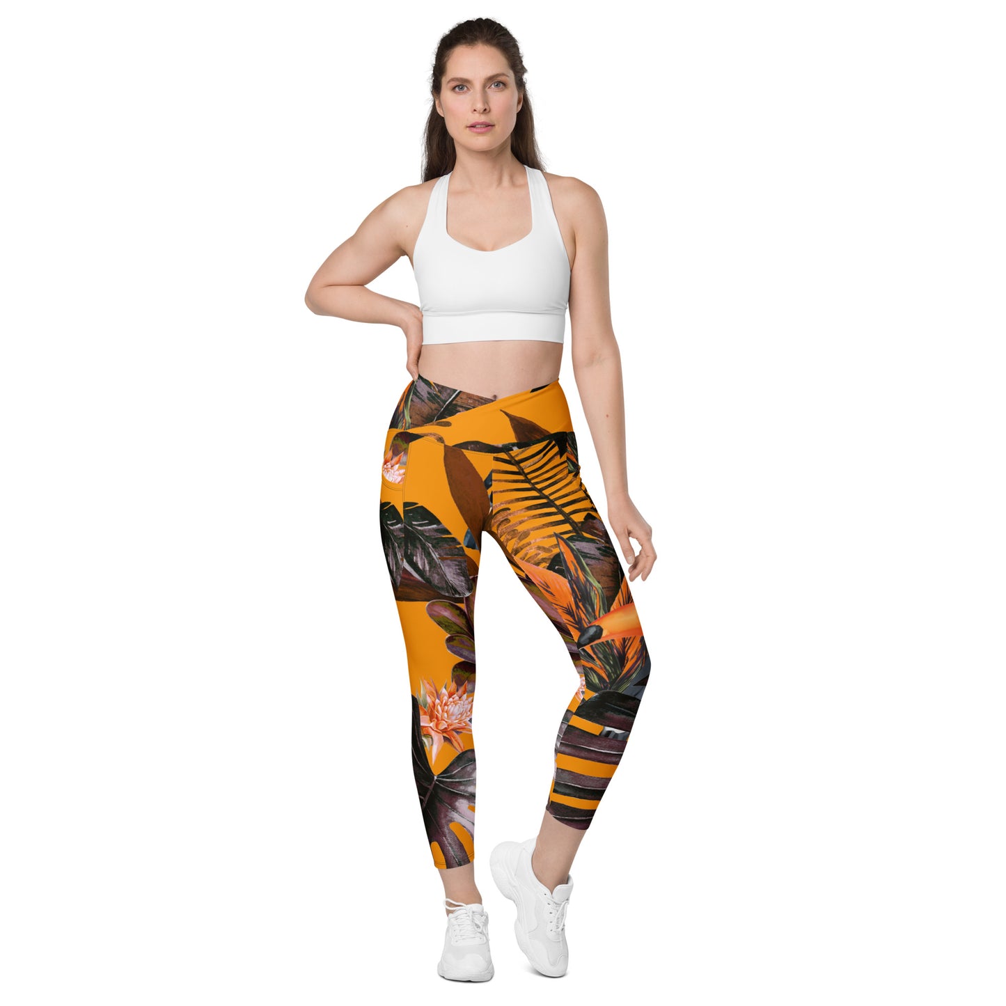 POE Tropical Crossover Leggings with Pockets