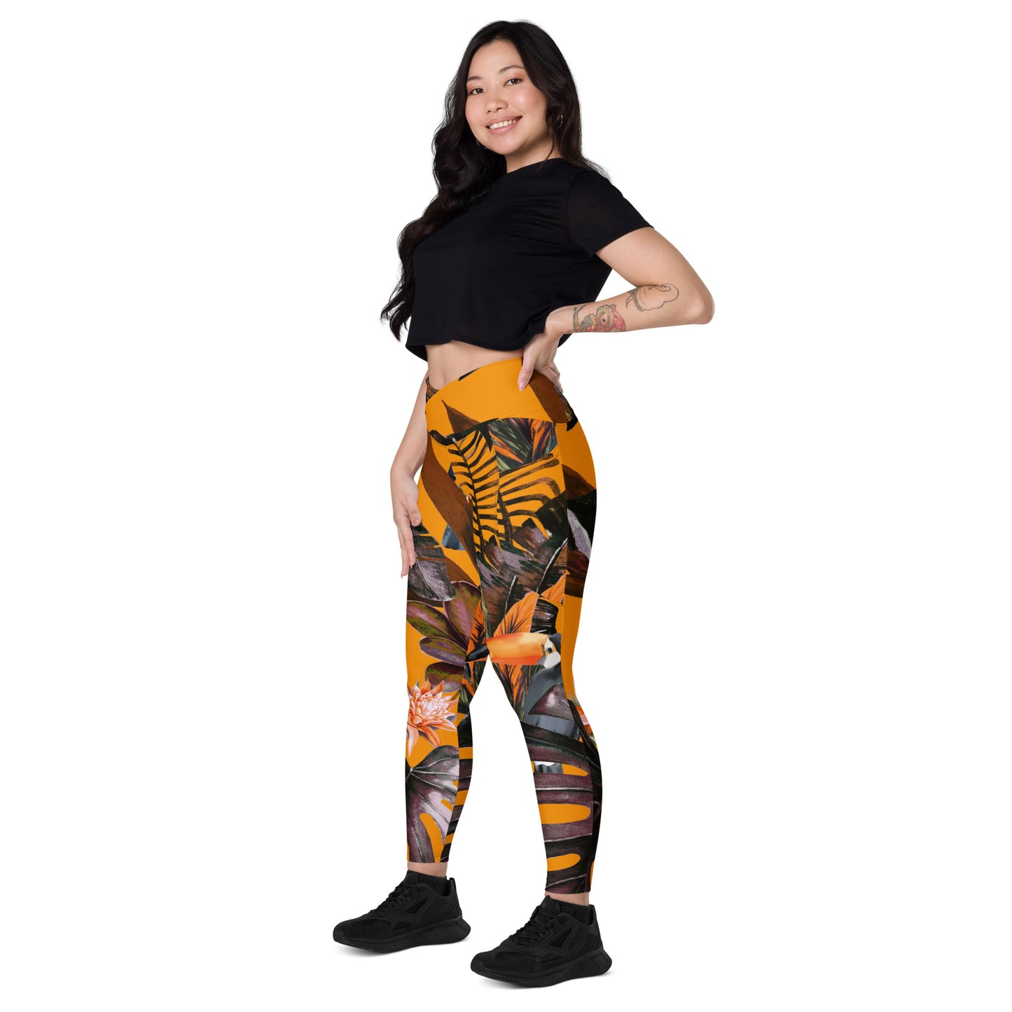 POE Tropical Crossover Leggings with Pockets