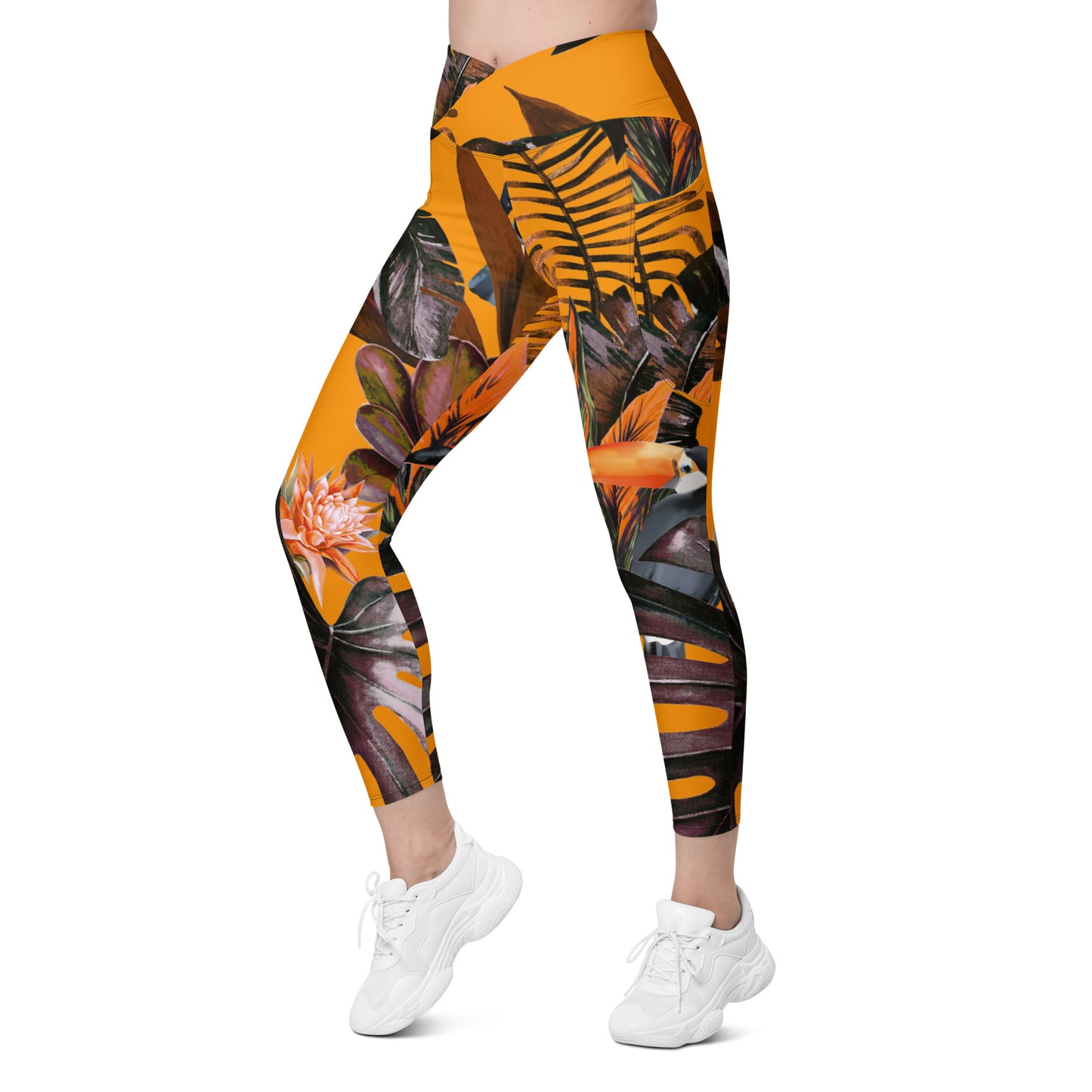 POE Tropical Crossover Leggings with Pockets