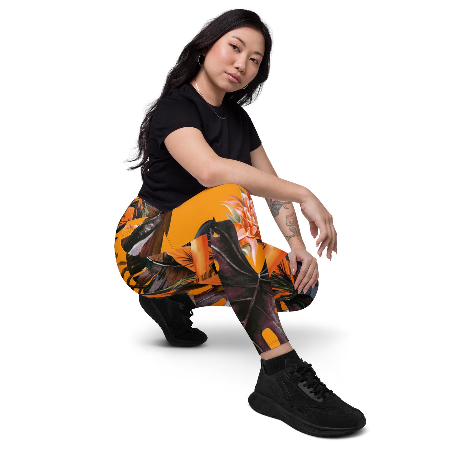 POE Tropical Crossover Leggings with Pockets