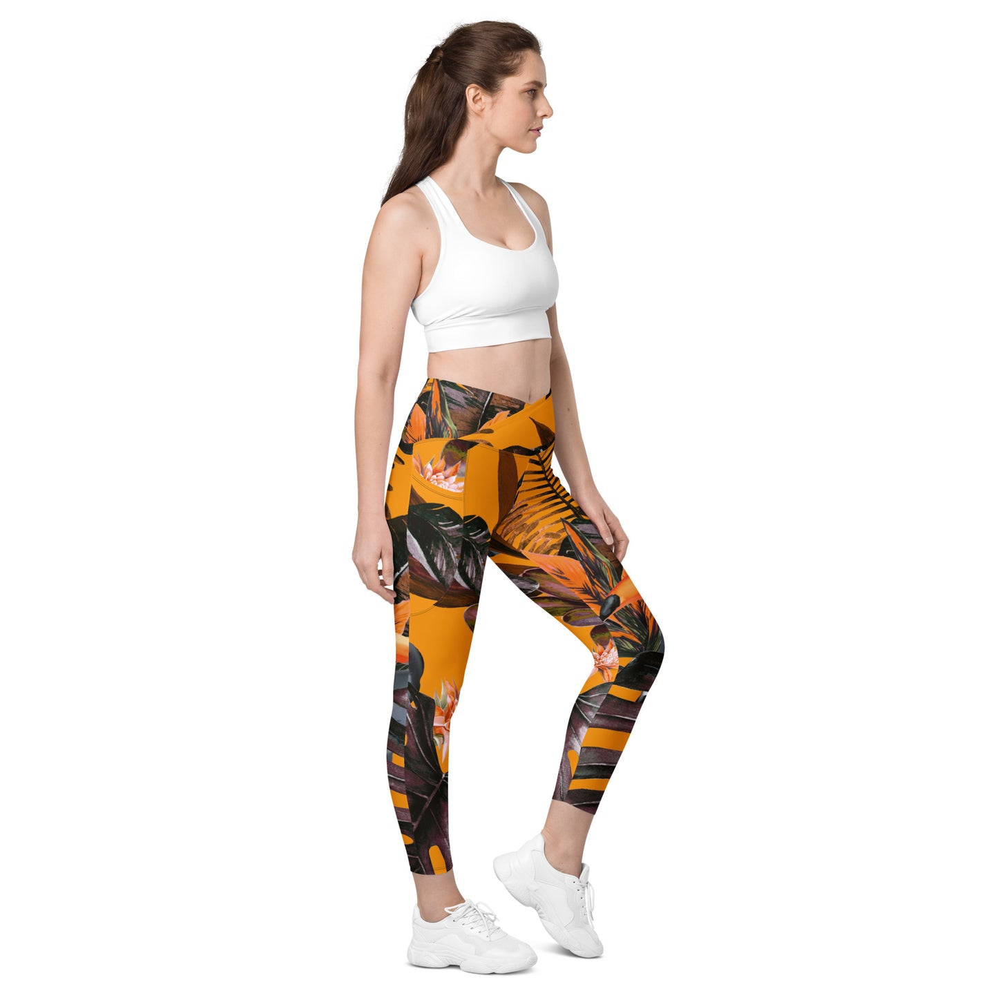 POE Tropical Crossover Leggings with Pockets