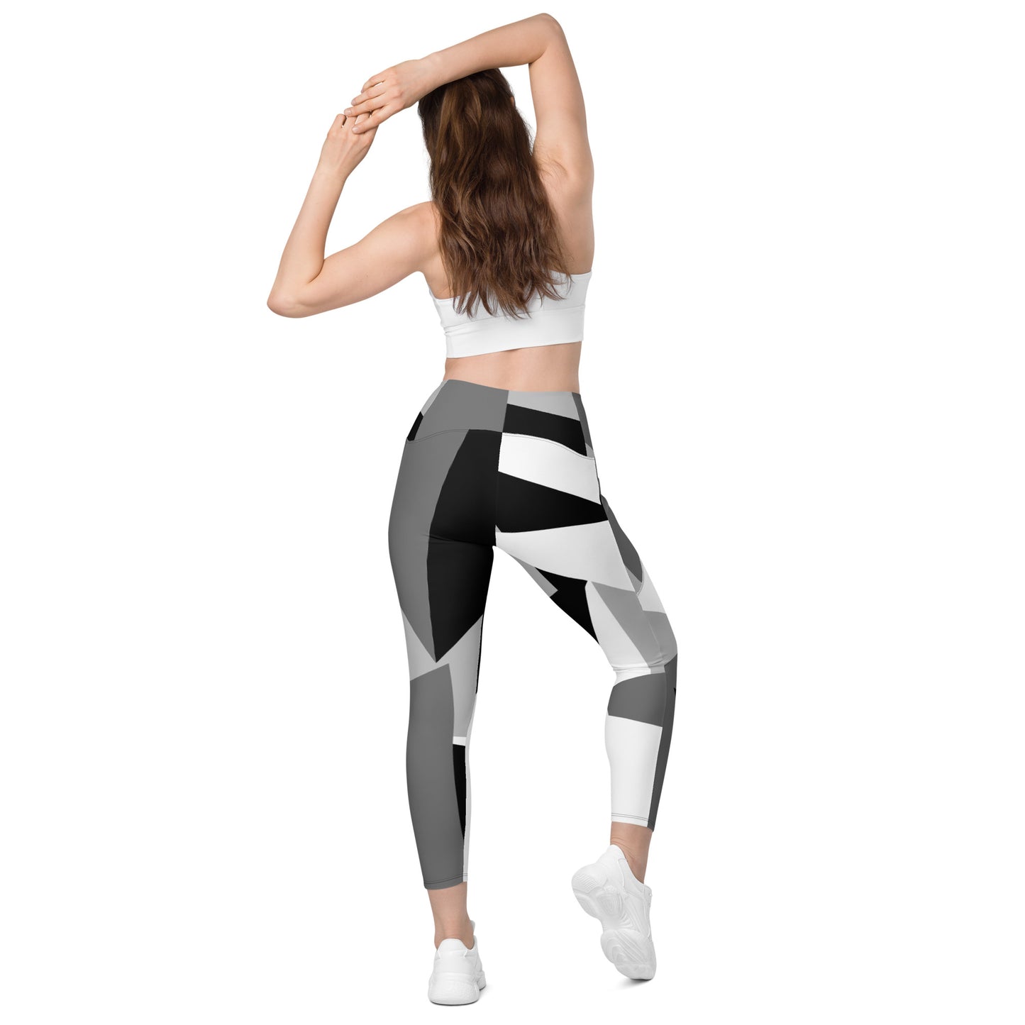 POE GEO Gray High Waist Legging Women