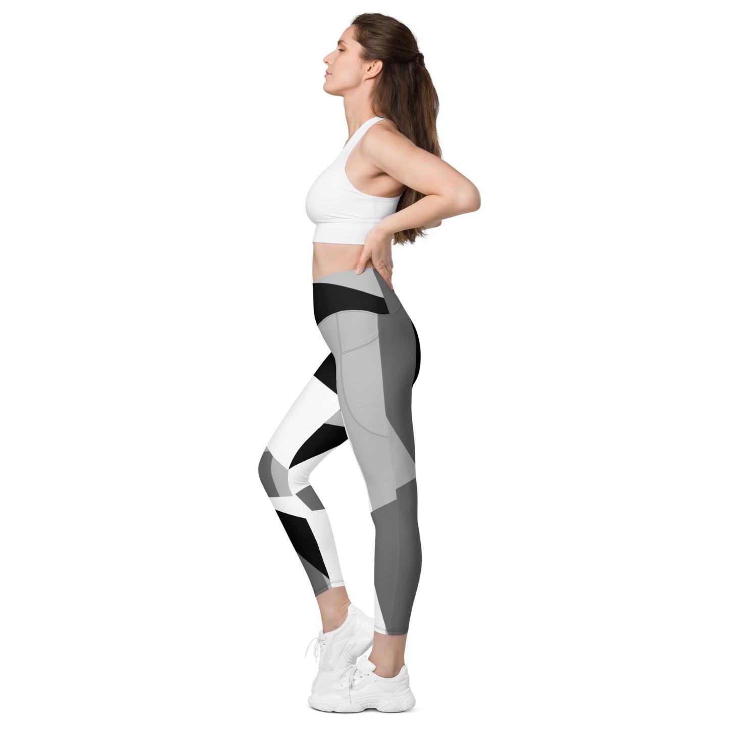 POE GEO Gray High Waist Legging Women