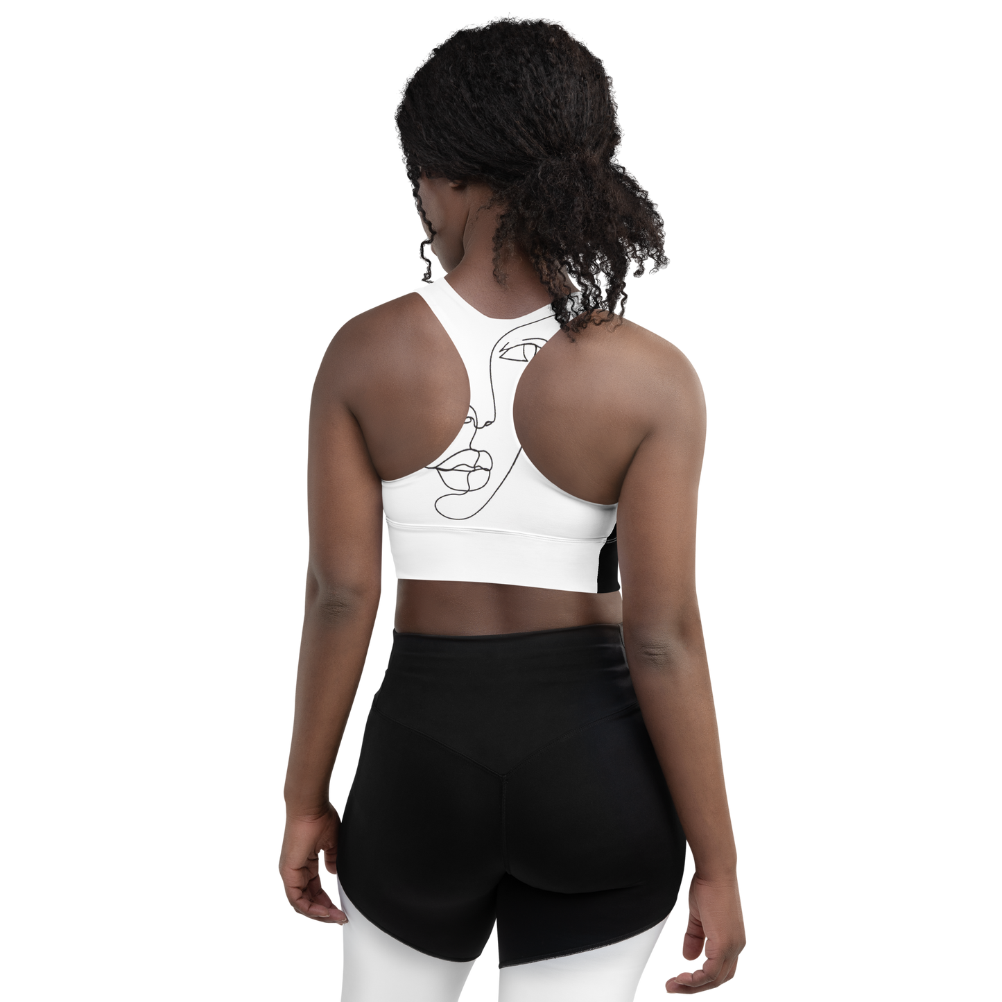 POE Longline Geometric Sports bra
