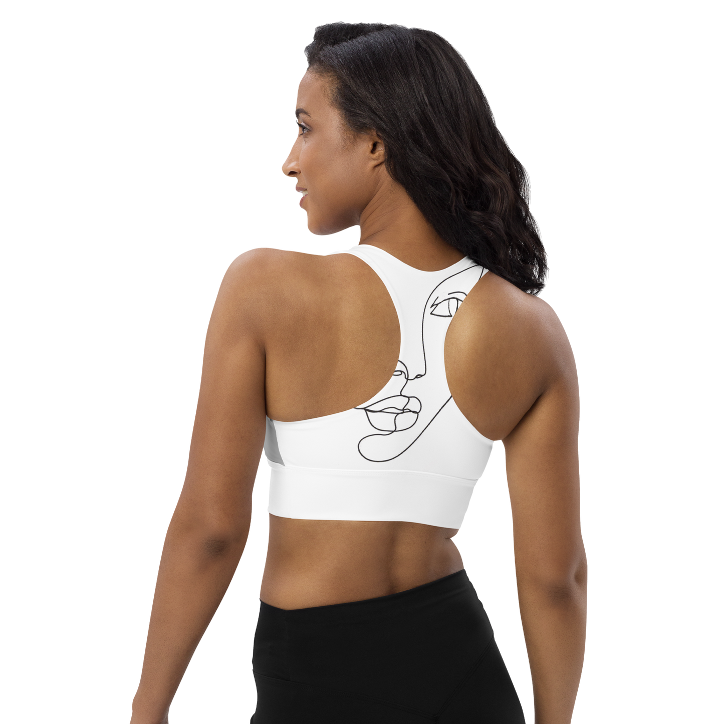 POE Longline Geometric Sports bra