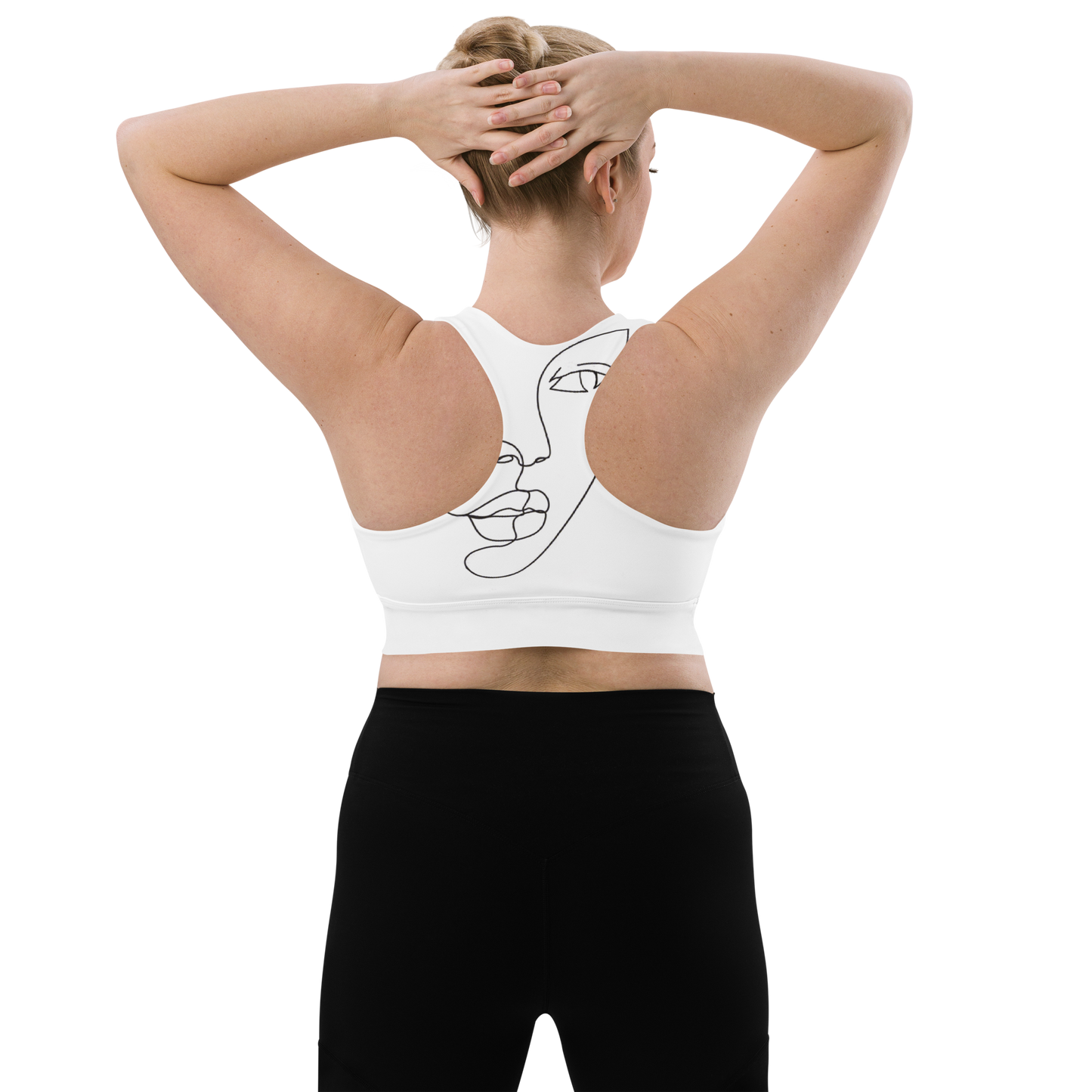POE Longline Geometric Sports bra