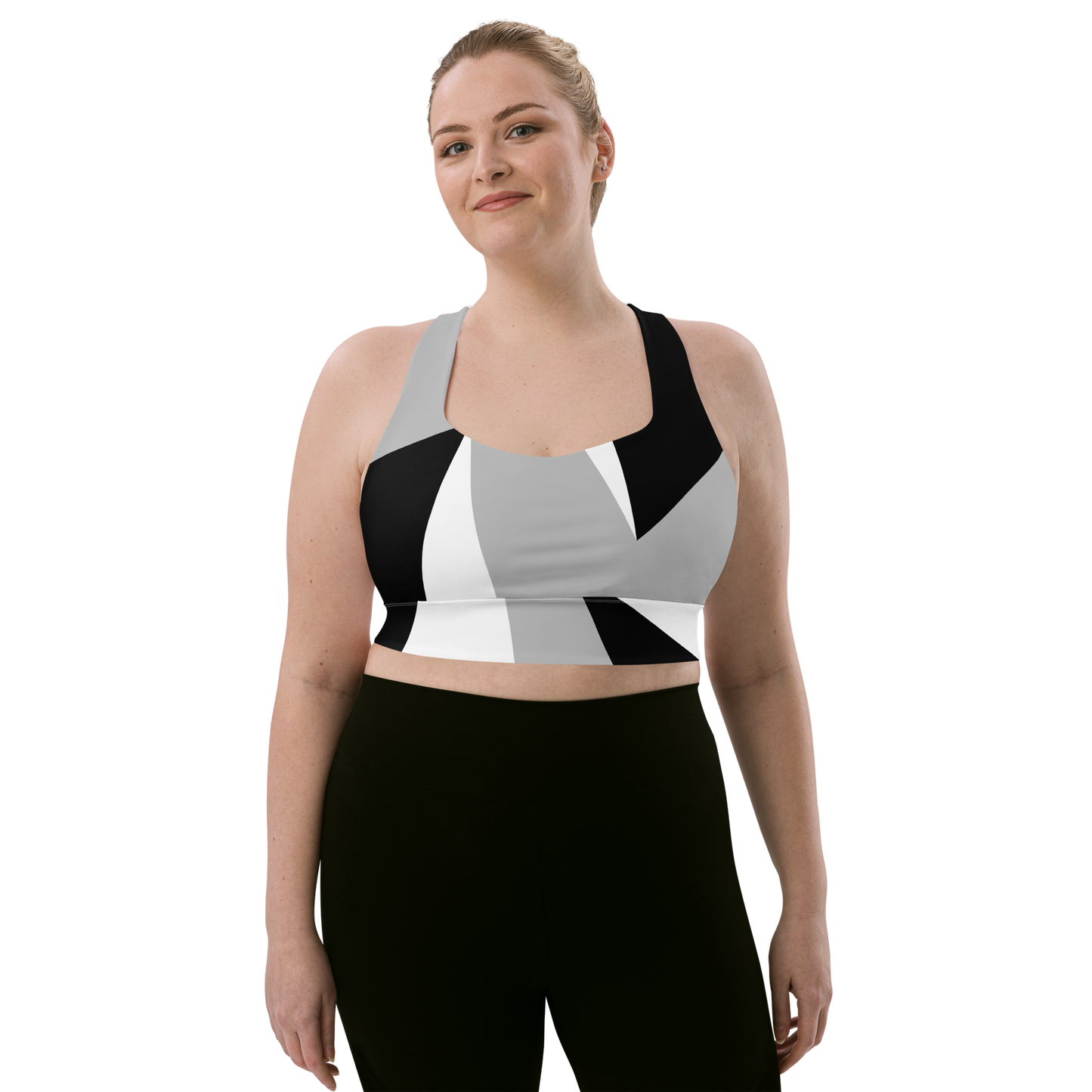 POE Longline Geometric Sports bra
