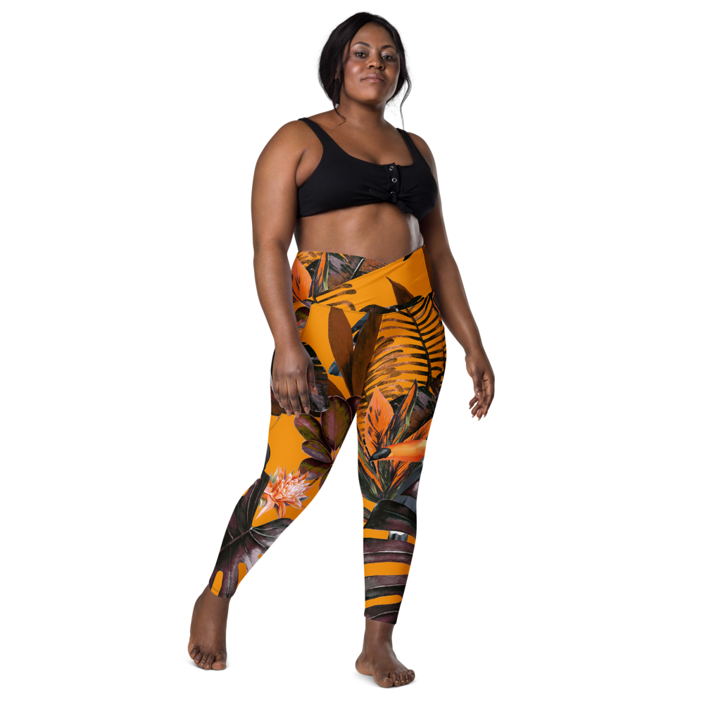 POE Tropical Crossover Leggings with Pockets