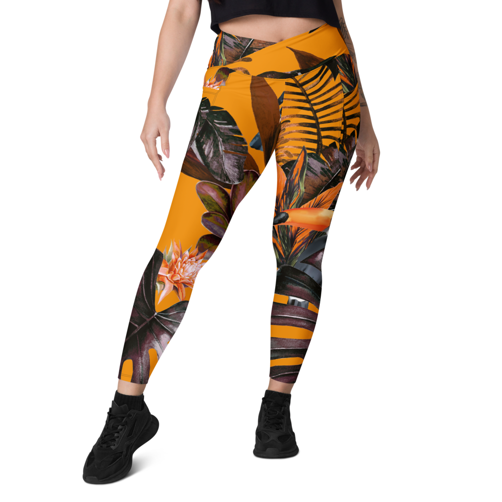 POE Tropical Crossover Leggings with Pockets