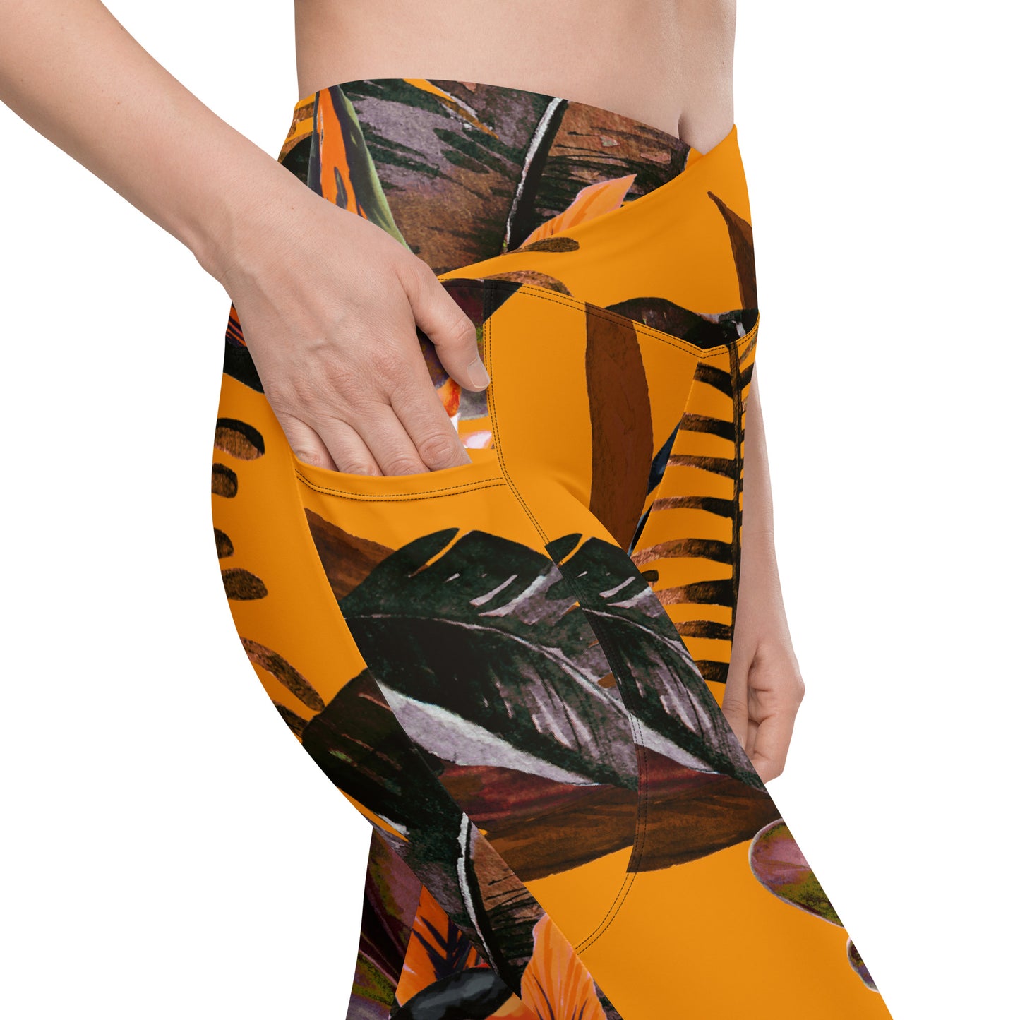 POE Tropical Crossover Leggings with Pockets