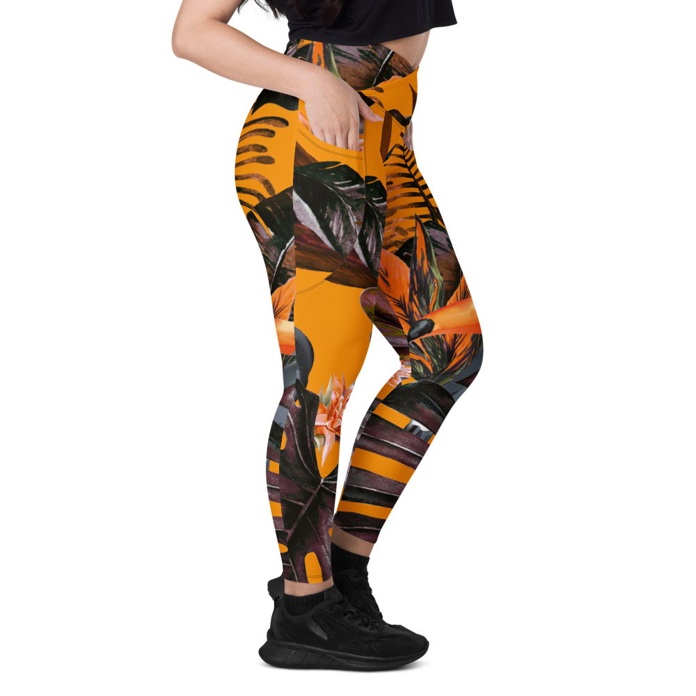 POE Tropical Crossover Leggings with Pockets