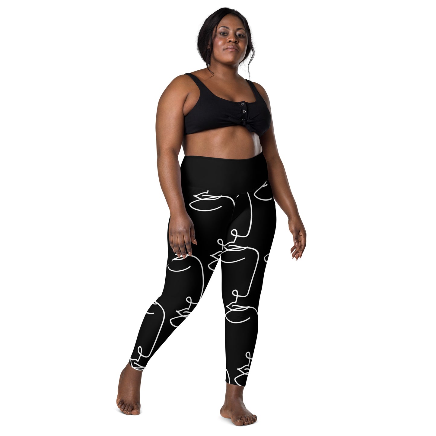 POE Noir High Waist Legging Women with Pockets