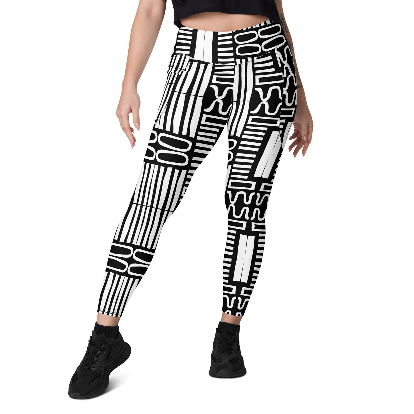 POE ABSTRACT High Waist Legging w/Pockets