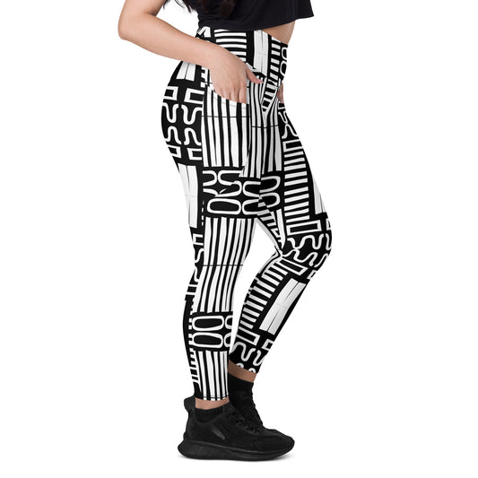 POE ABSTRACT High Waist Legging w/Pockets