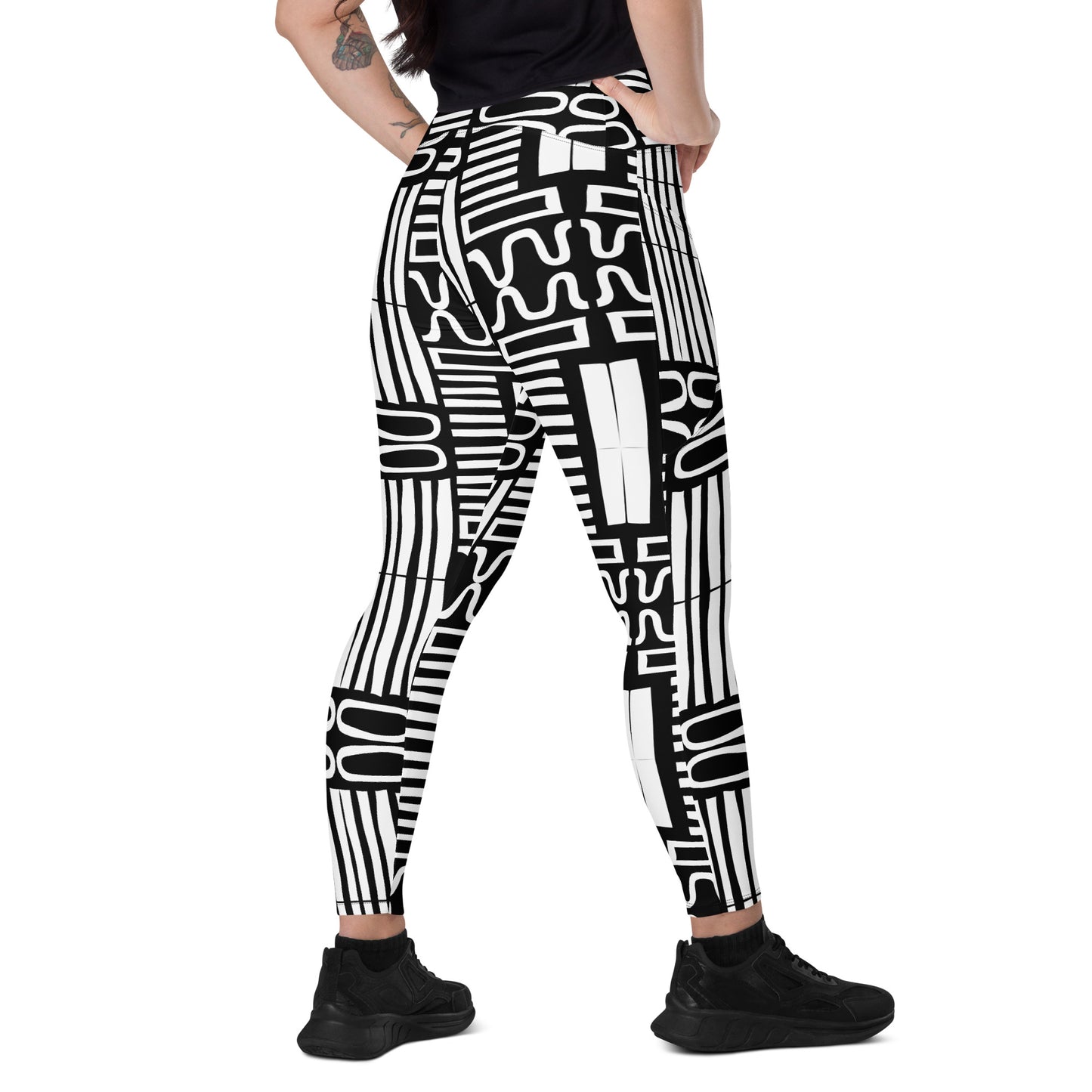 POE ABSTRACT High Waist Legging w/Pockets