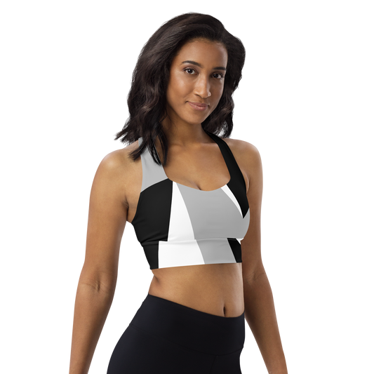 POE Longline Geometric Sports bra