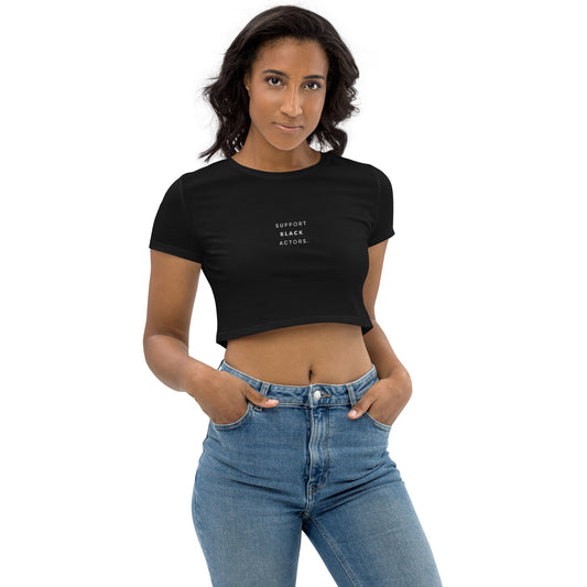 Support Black Performers Crop Tee - BLACK